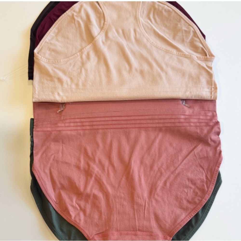 YUMMIE 5 Pack Solids Seamless Stretchy Comfy Tagfree Panties Briefs NWT Large - Picture 13 of 15